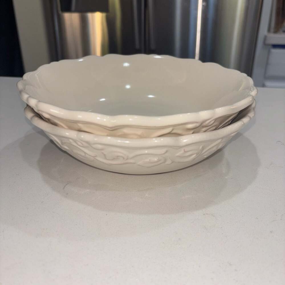 Chris Madden for JCPenney Home Collection 8.5” Round Bowls (2)